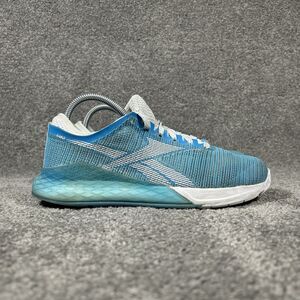 Reebok Nano 9 DV6362 Women’s Size 8 Blue White Training Athletic Gym Shoes Used